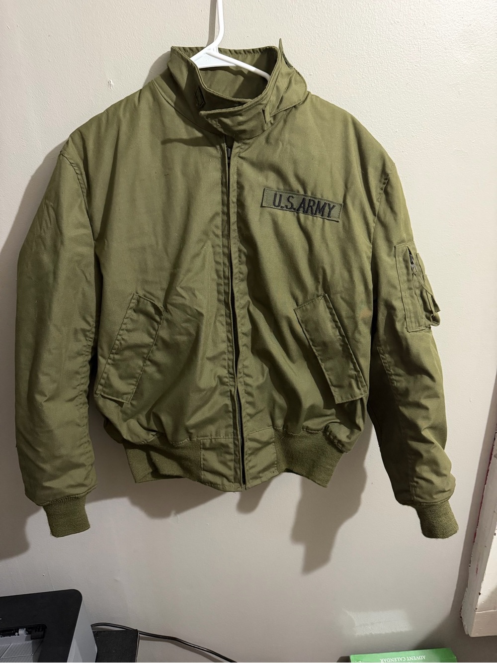Vintage Alpha Industries U.S. Army CVC Tanker Jacket Large Long Aramid MIL-J-439